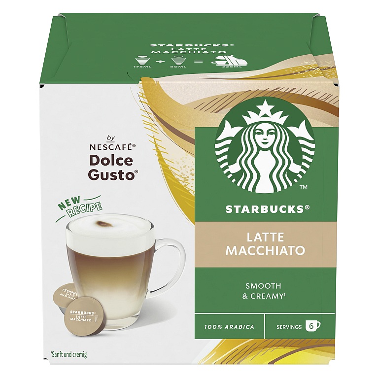 STARBUCKS LATTE MACCHIATO BY NESCAFÉ DOLCE GUSTO 2 X 6 KAPSELN