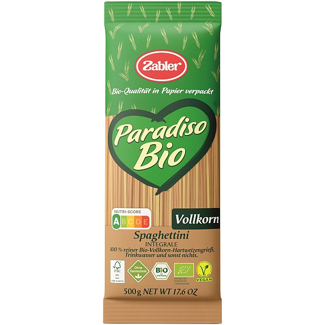ZABLER PARADISO BIO VOLLKORN SPAGHETTINI 500G