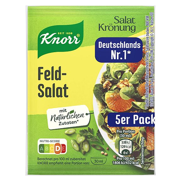 KNORR SALATKROENUNG FELDSALAT 5ER PACK