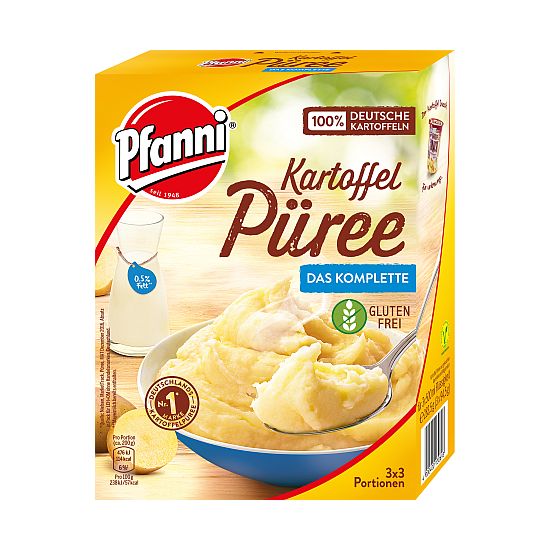 PFANNI KARTOFFELPUEREE 3 X 3 PORTIONEN DAS KOMPLETTE