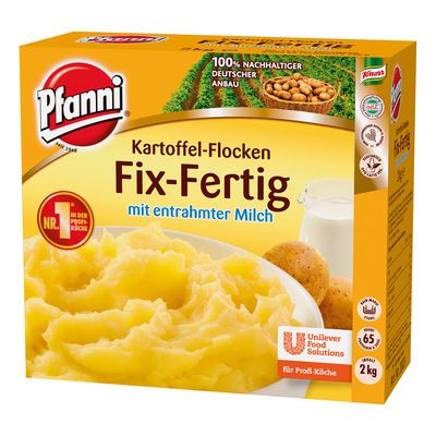 PFANNI FIX - FERTIG FLOCKENPUEREE MIT MILCH ERG. 65 PORTIONEN Á 200G 2 KG