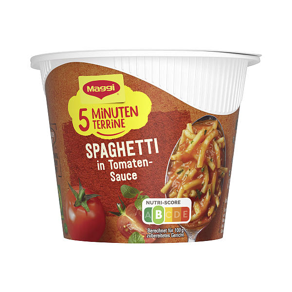 MAGGI 5 MINUTEN TERRINE SPAGHETTI MIT  TOMATENSAUCE 60G