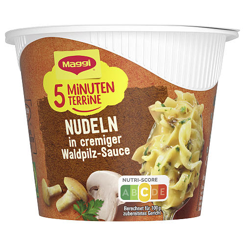 MAGGI 5 MINUTEN TERRINE NUDELN IN WALDPILZ-RAHMSAUCE 56G