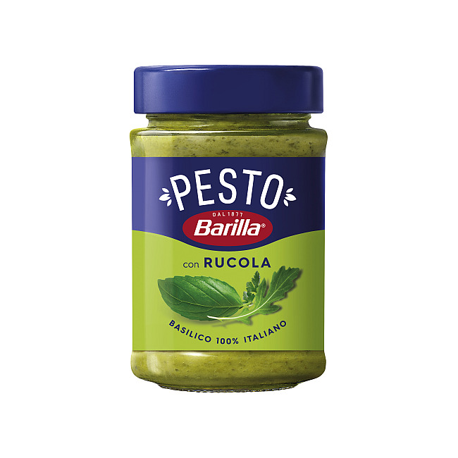 BARILLA PESTO MIT  BASILIKUM UND RUCOLA 190G