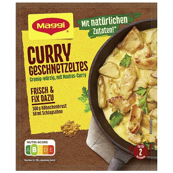 MAGGI FIX CURRY GESCHNETZELTES 41G