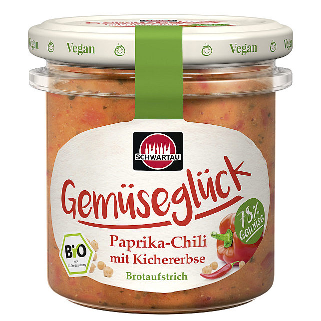 SCHWARTAU BIO GEMUESEGLUECK PAPRIKA - CHILI MIT KICHERERBSE 135G
