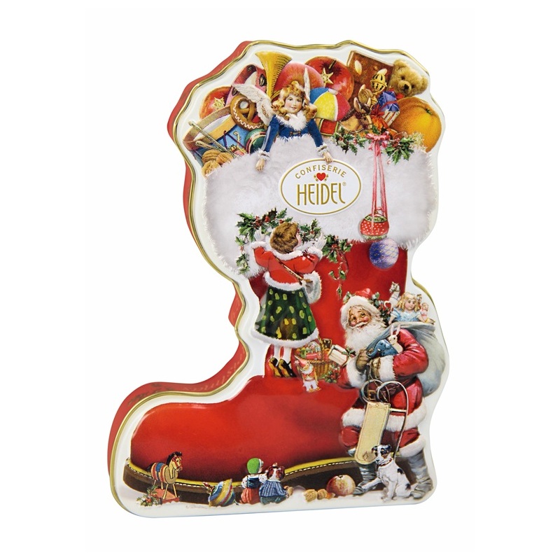 CONFISERIE HEIDEL WEIHNACHTSSTIEFEL GESCHENKDOSE 97G
