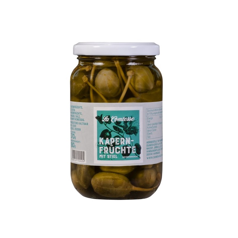LA COMTESSE KAPERNFRUECHTE MIT STIEL 370ML