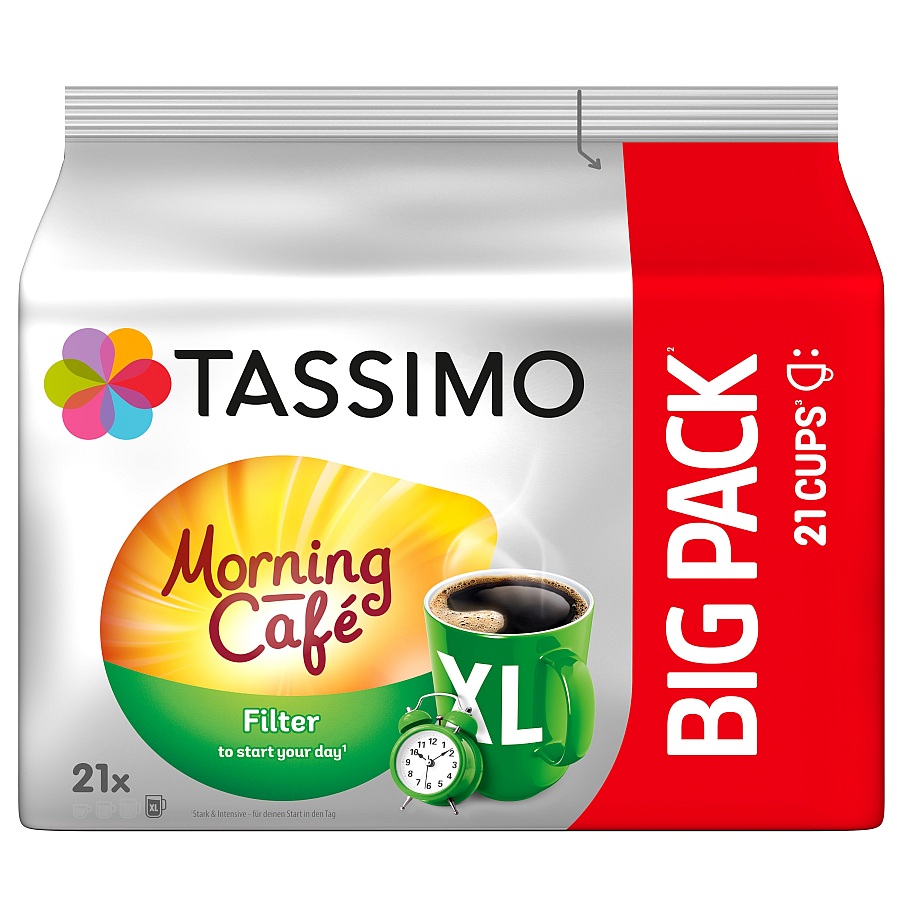 JACOBS TASSIMO MORNING CAFÉ XL 21 DISC´S 